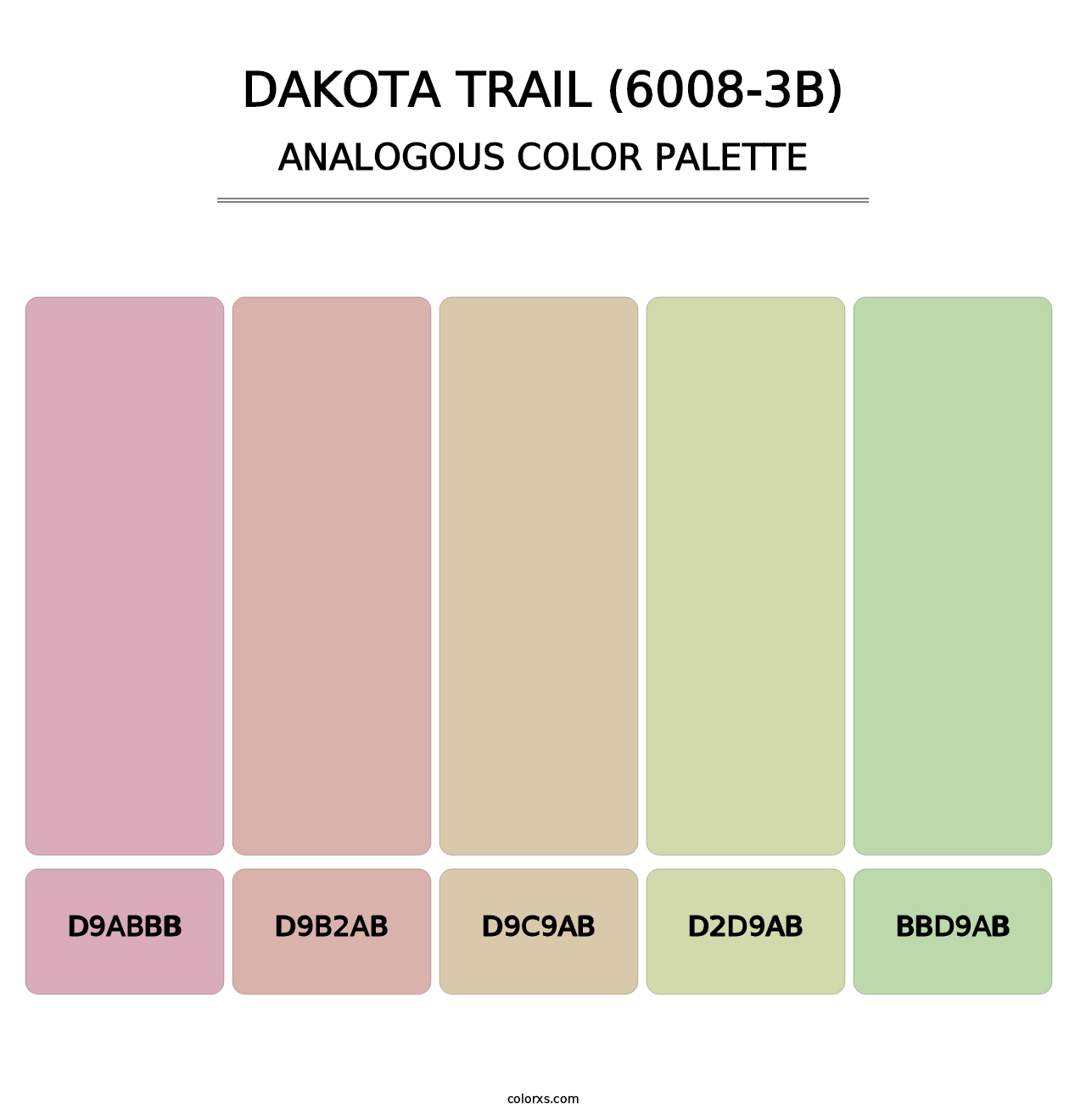 Dakota Trail (6008-3B) - Analogous Color Palette
