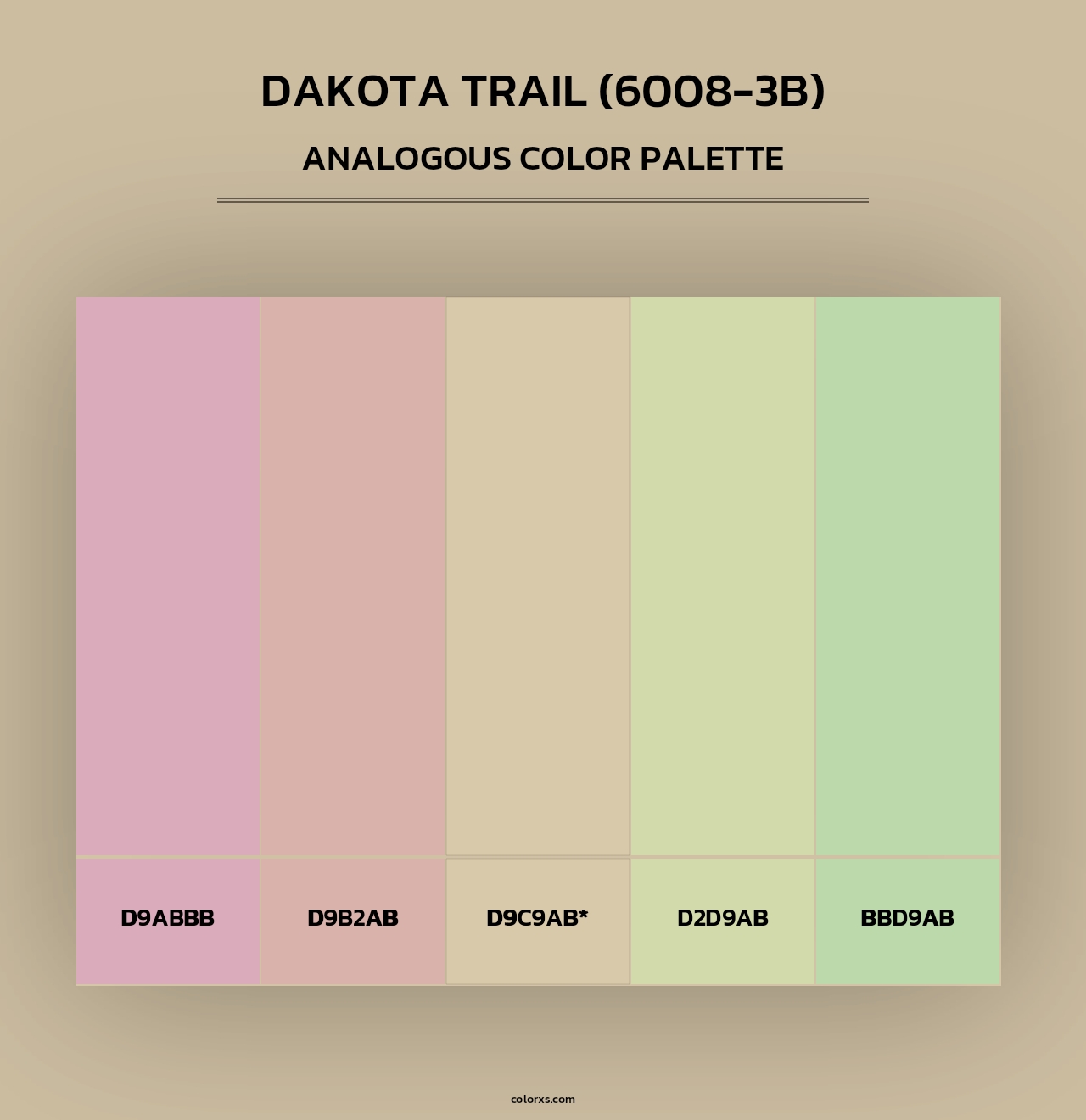 Dakota Trail (6008-3B) - Analogous Color Palette