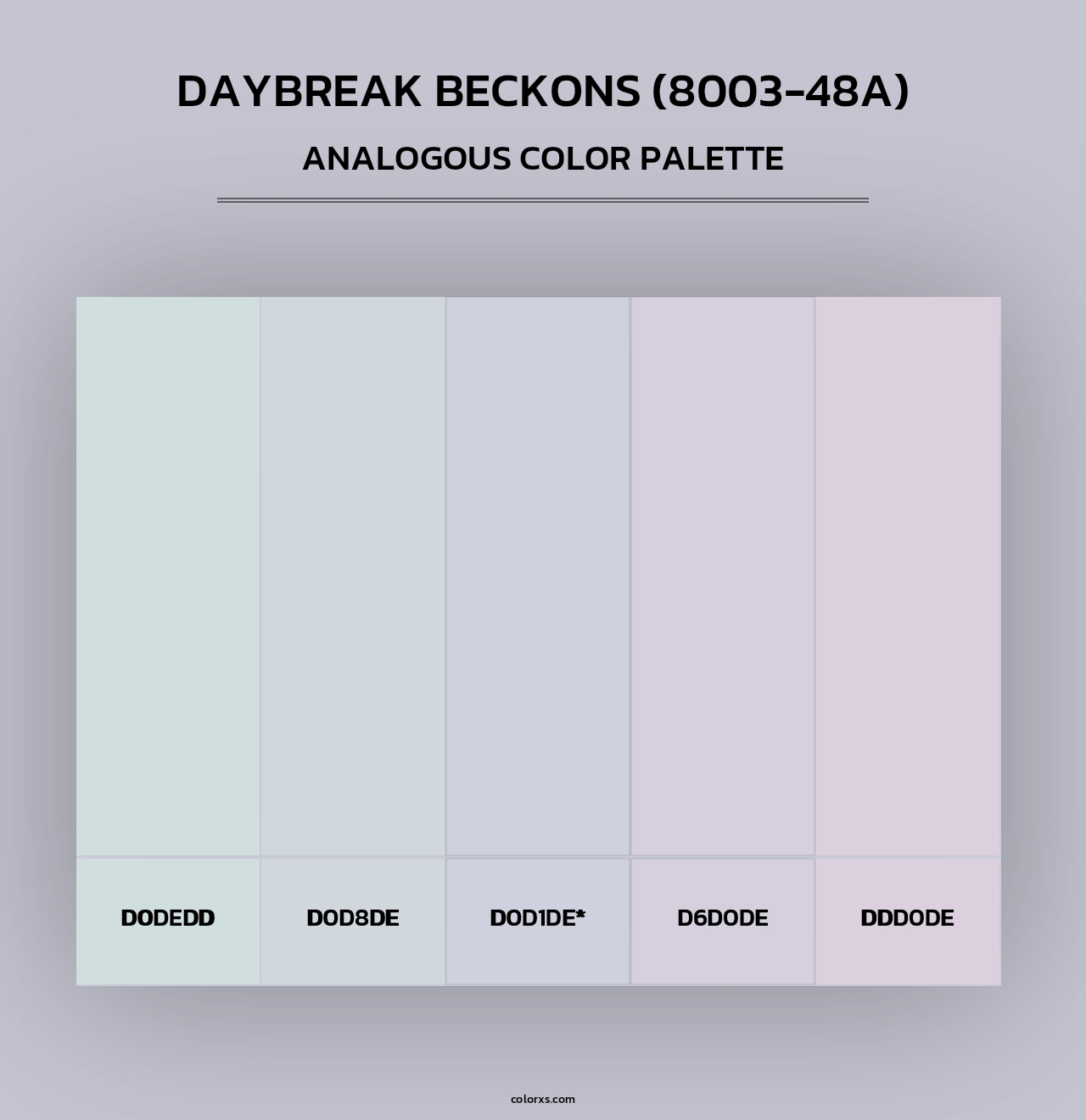 Daybreak Beckons (8003-48A) - Analogous Color Palette