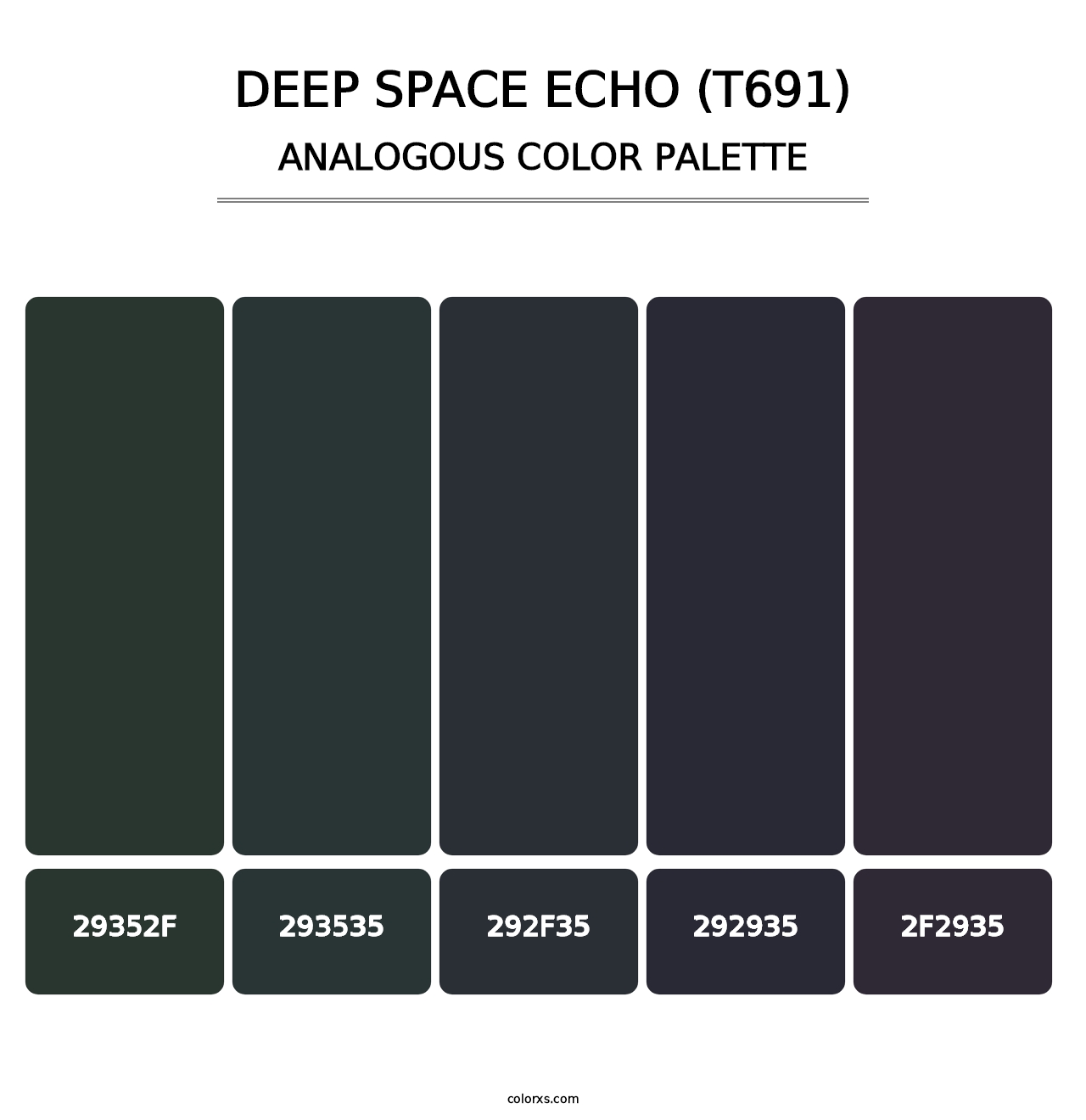 Deep Space Echo (T691) - Analogous Color Palette