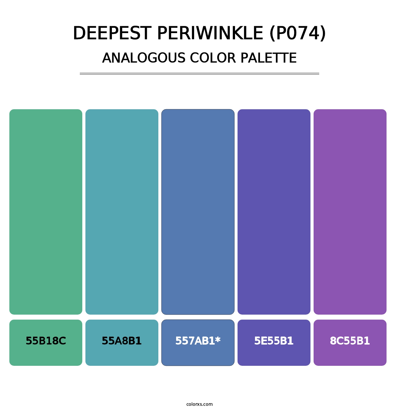 Deepest Periwinkle (P074) - Analogous Color Palette