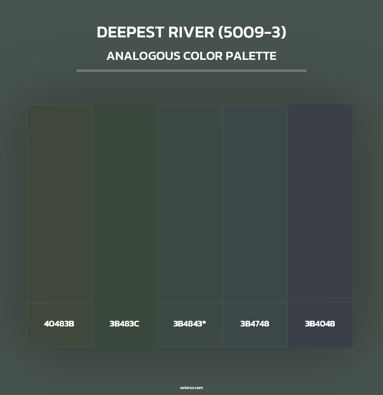 Deepest River (5009-3) - Analogous Color Palette