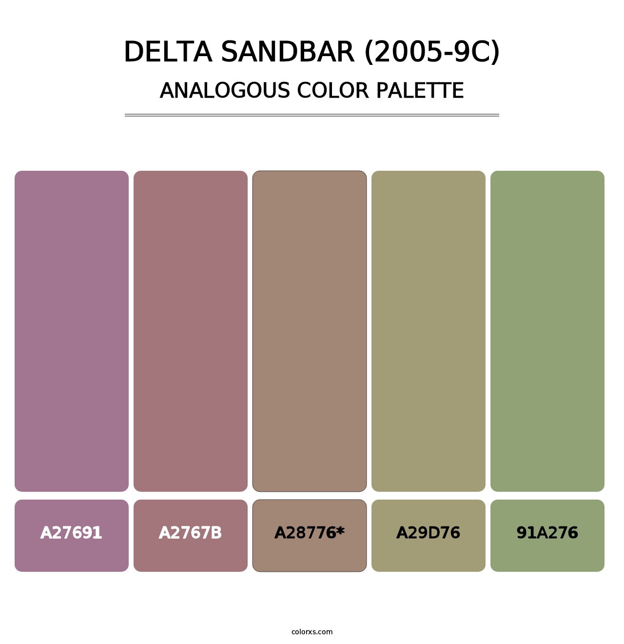 Delta Sandbar (2005-9C) - Analogous Color Palette