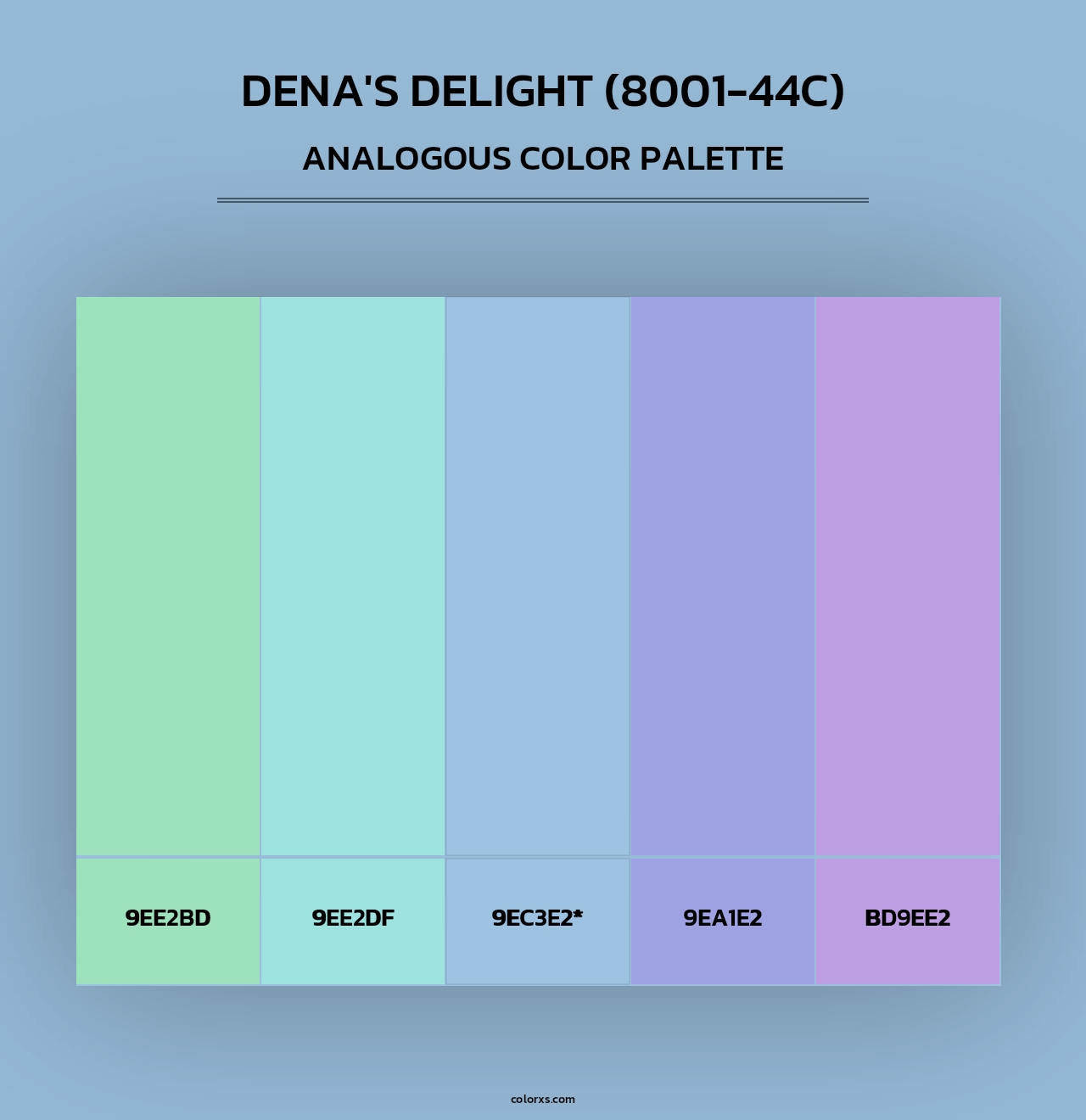 Dena's Delight (8001-44C) - Analogous Color Palette
