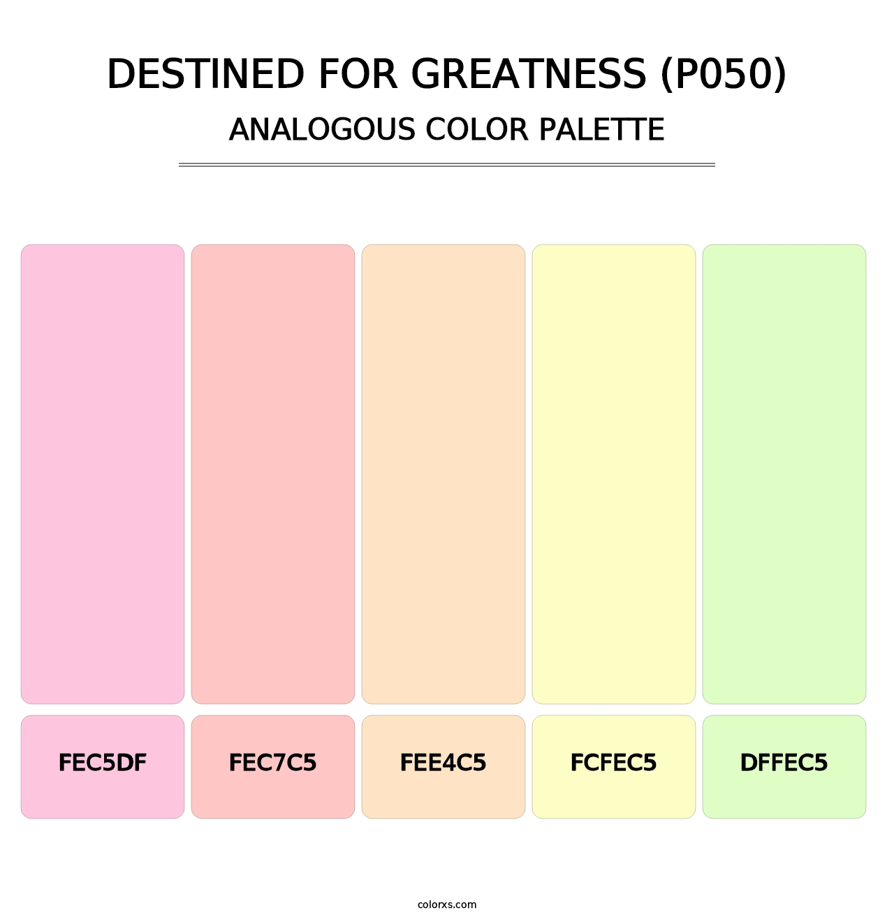Destined for Greatness (P050) - Analogous Color Palette