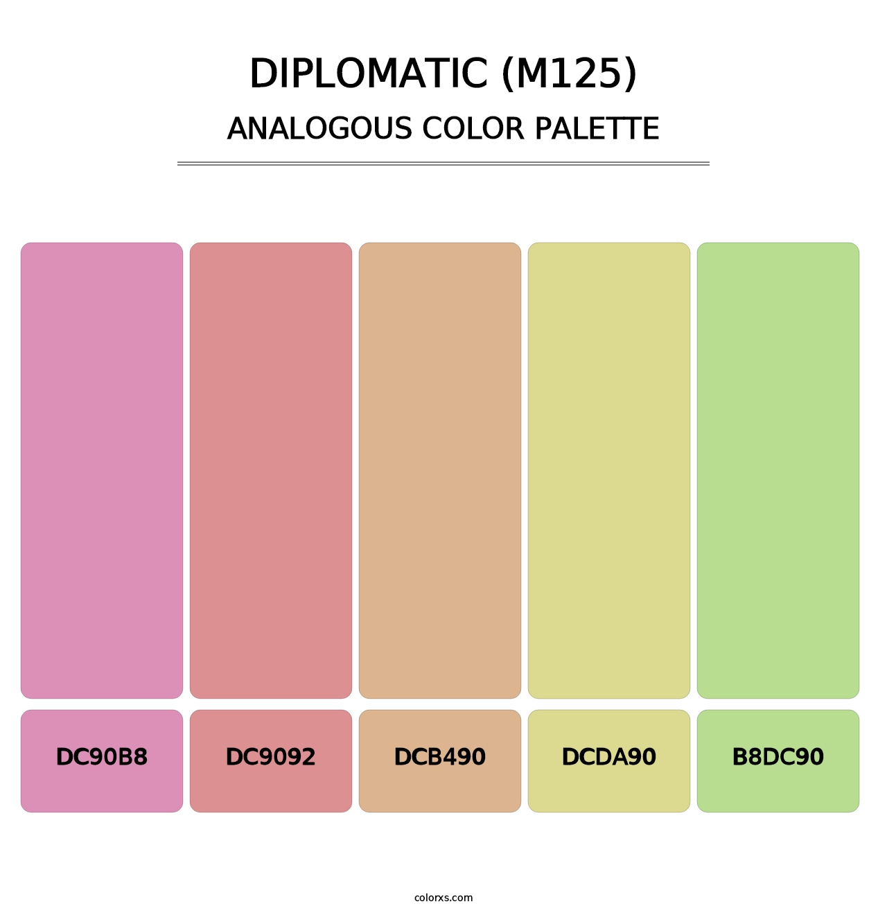 Diplomatic (M125) - Analogous Color Palette