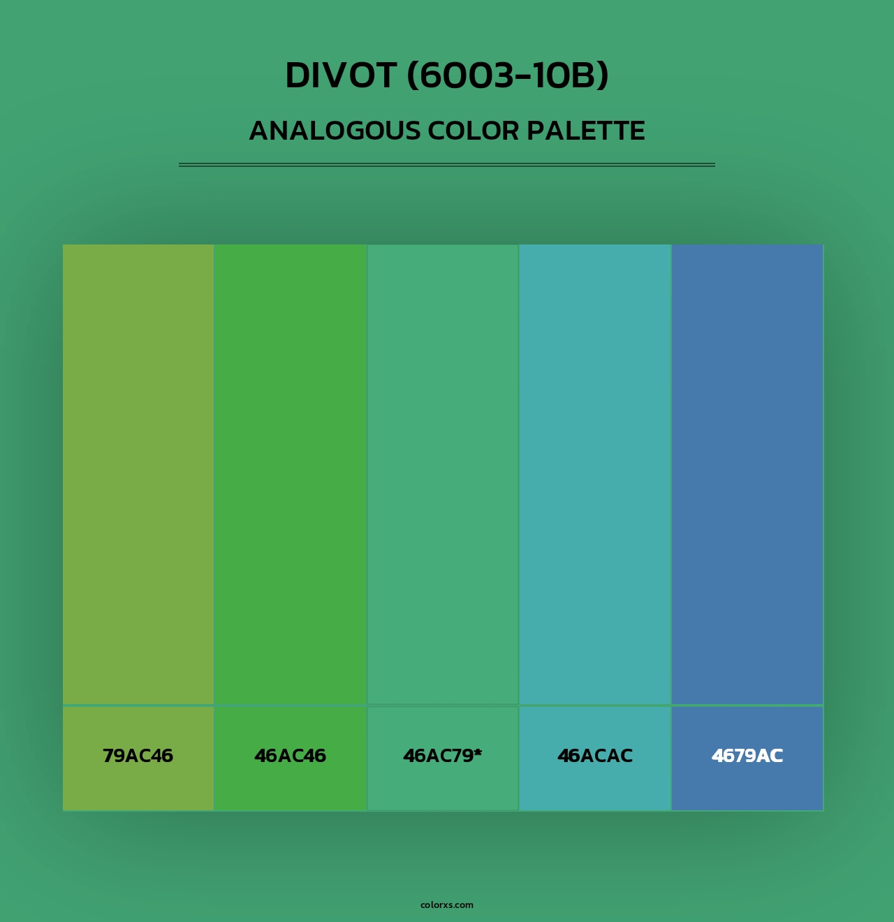 Divot (6003-10B) - Analogous Color Palette