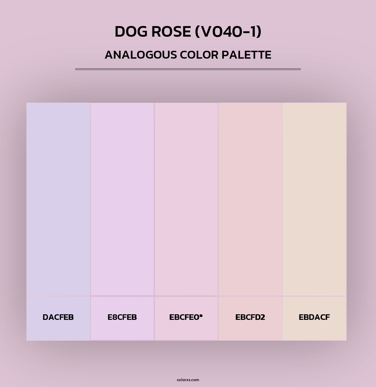 Dog Rose (V040-1) - Analogous Color Palette