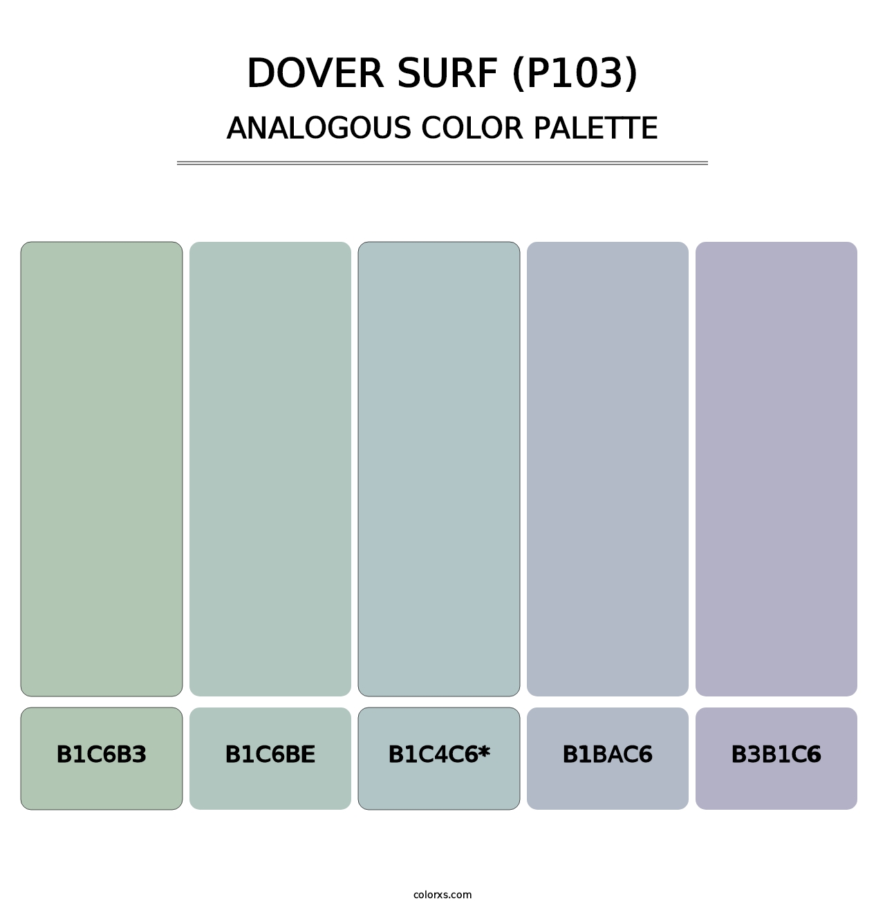 Dover Surf (P103) - Analogous Color Palette