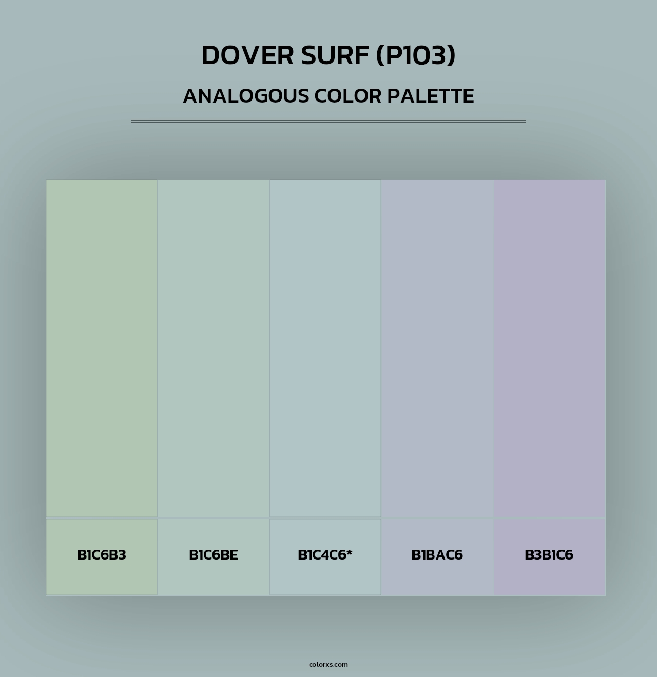 Dover Surf (P103) - Analogous Color Palette