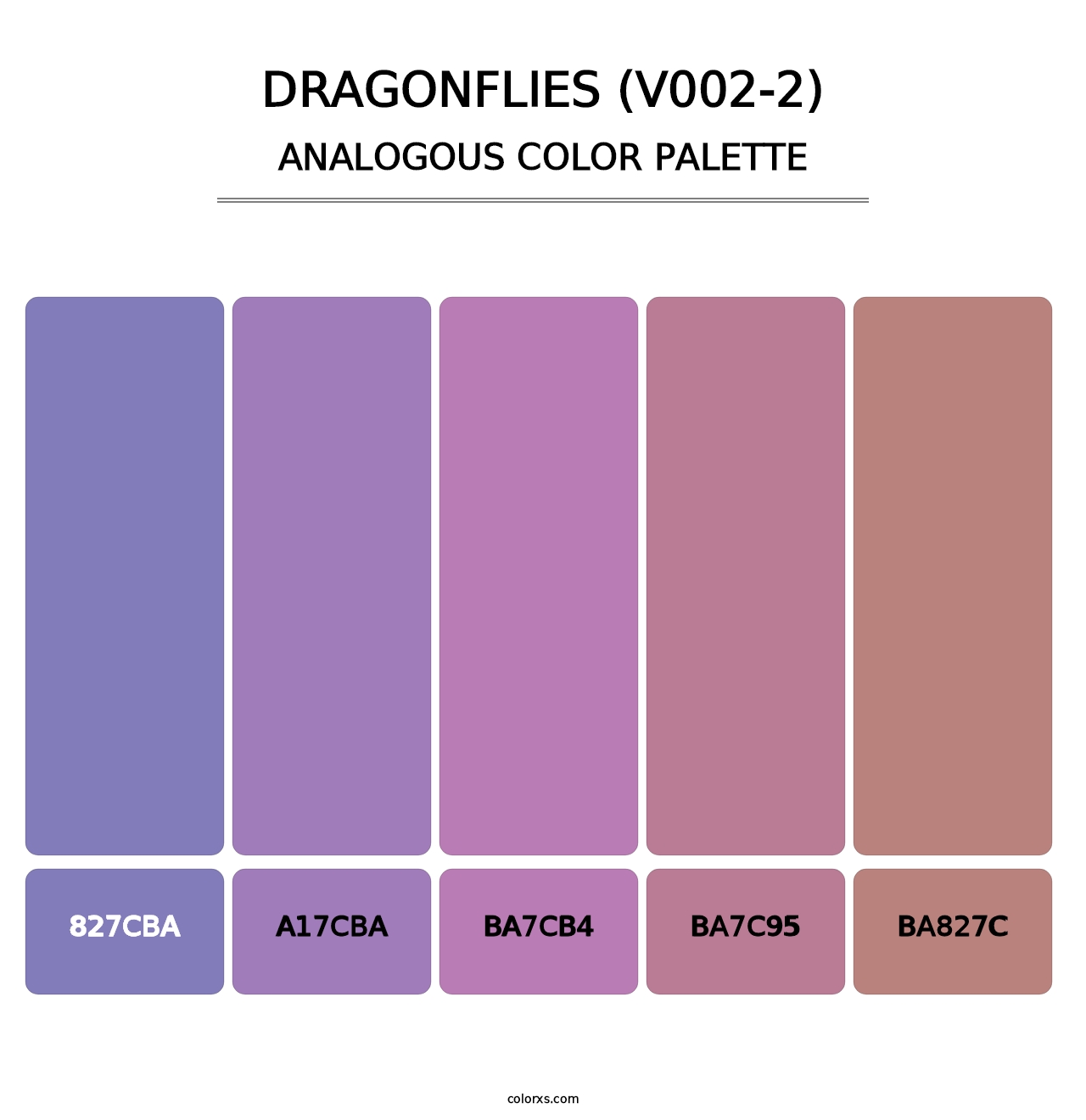 Dragonflies (V002-2) - Analogous Color Palette