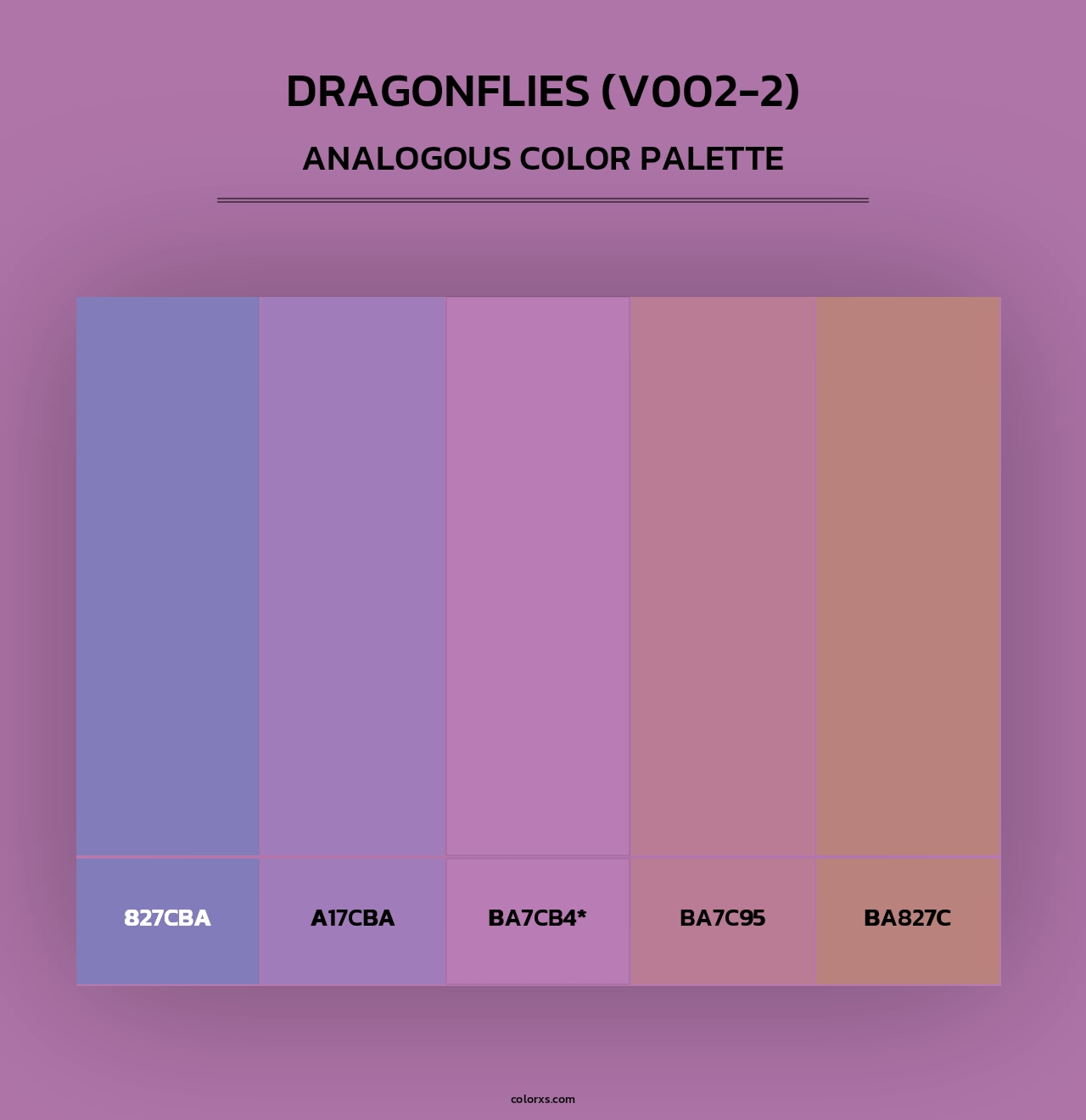 Dragonflies (V002-2) - Analogous Color Palette