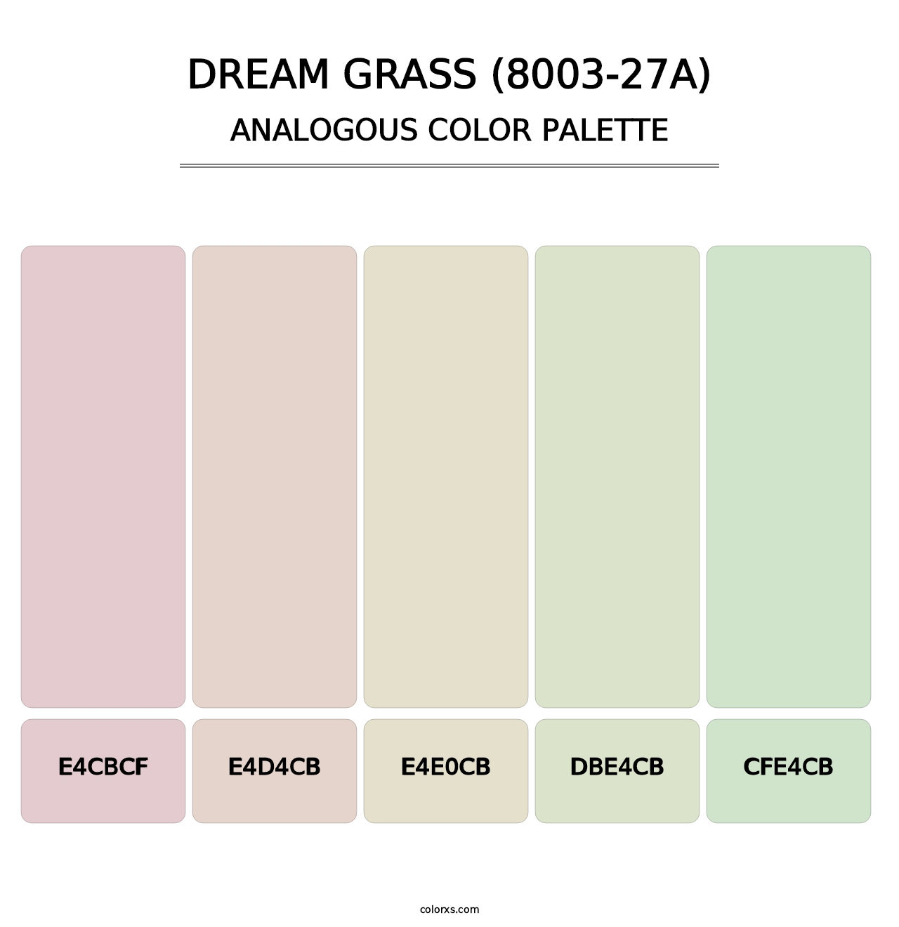 Dream Grass (8003-27A) - Analogous Color Palette