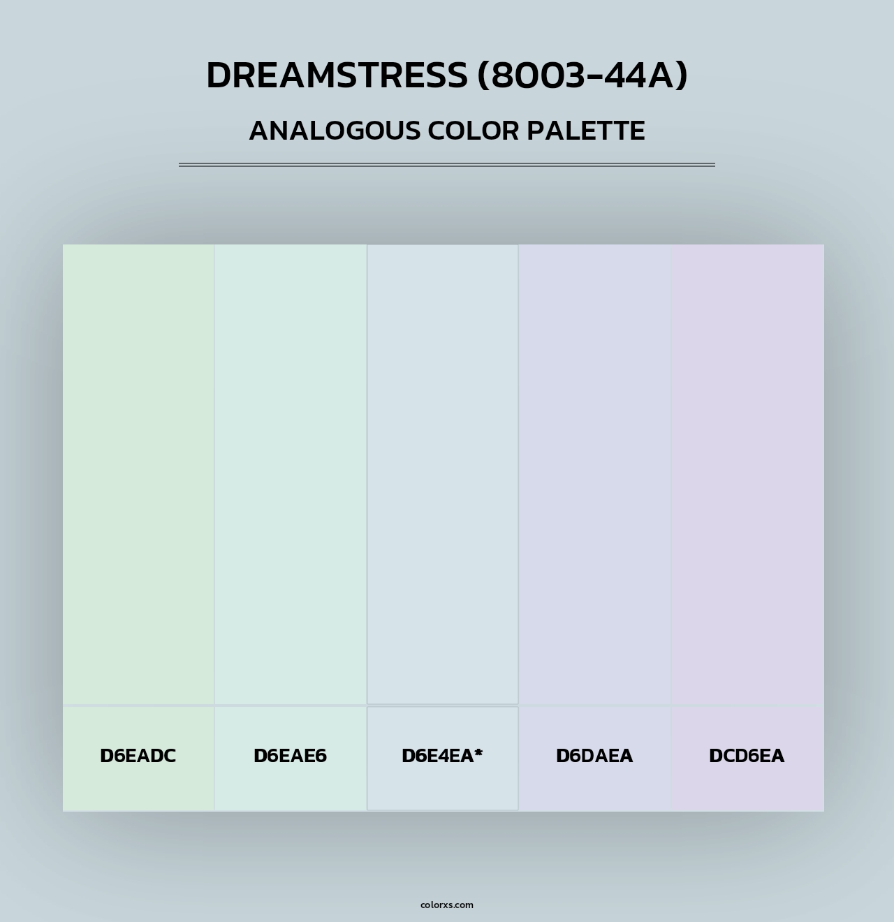 Dreamstress (8003-44A) - Analogous Color Palette
