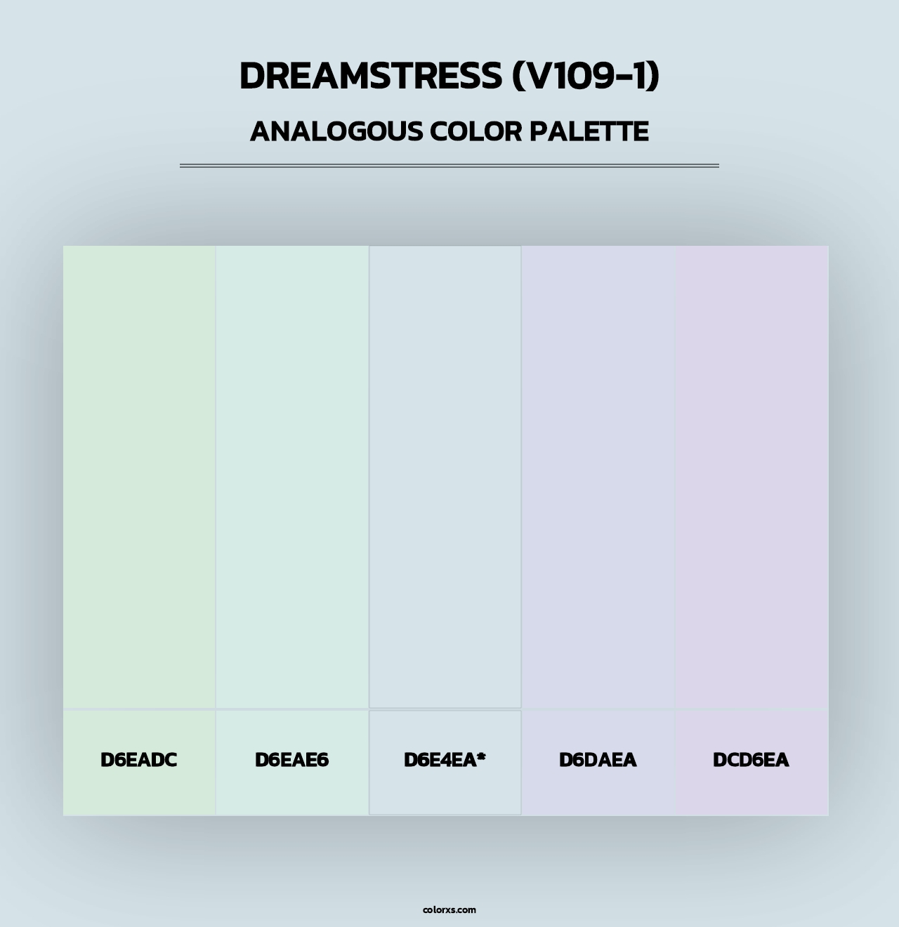 Dreamstress (V109-1) - Analogous Color Palette