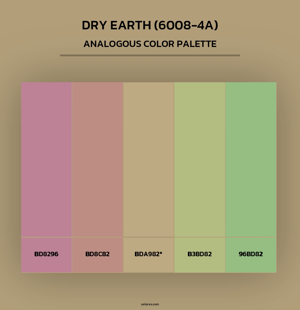 Dry Earth (6008-4A) - Analogous Color Palette