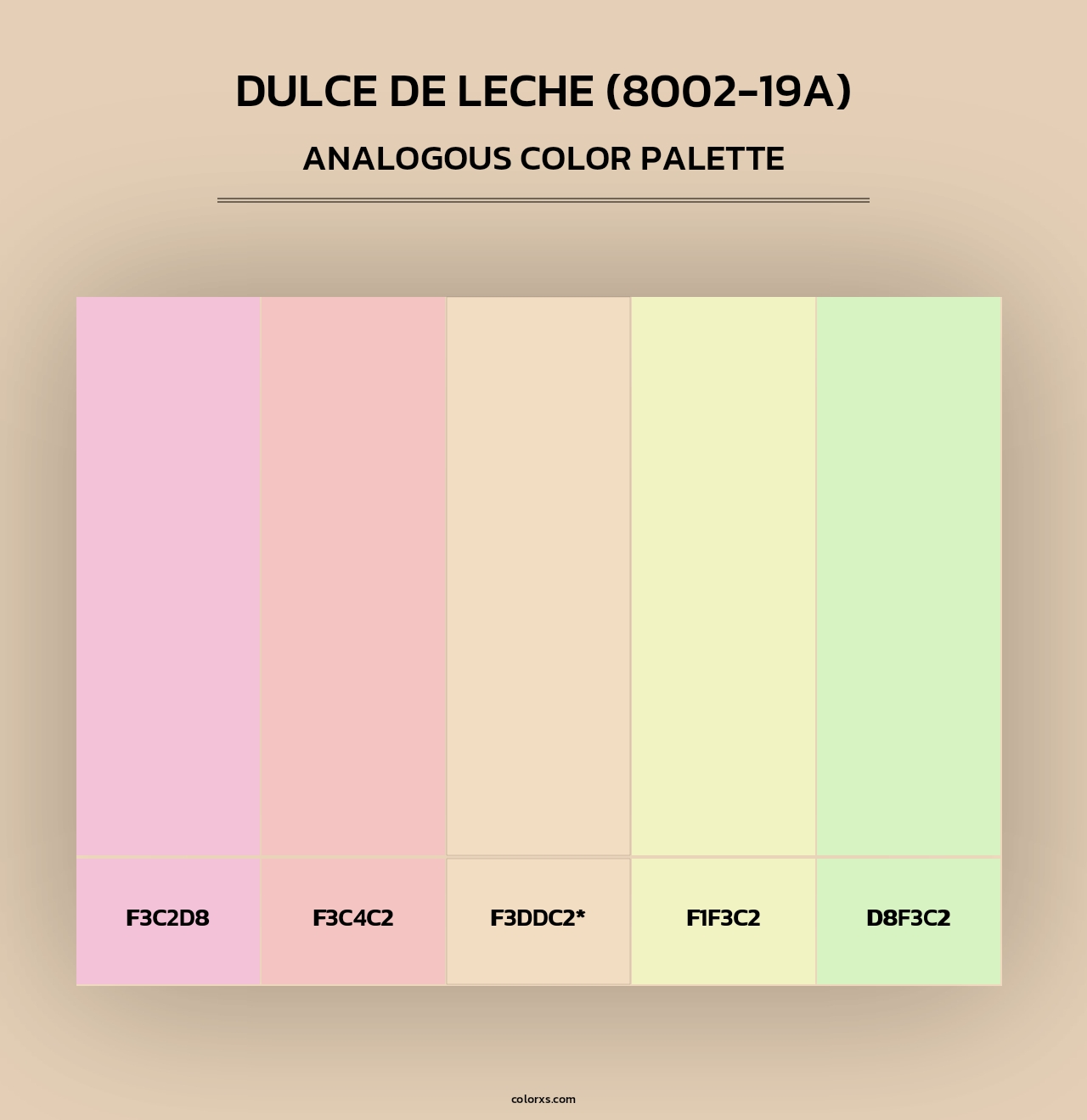 Dulce de Leche (8002-19A) - Analogous Color Palette