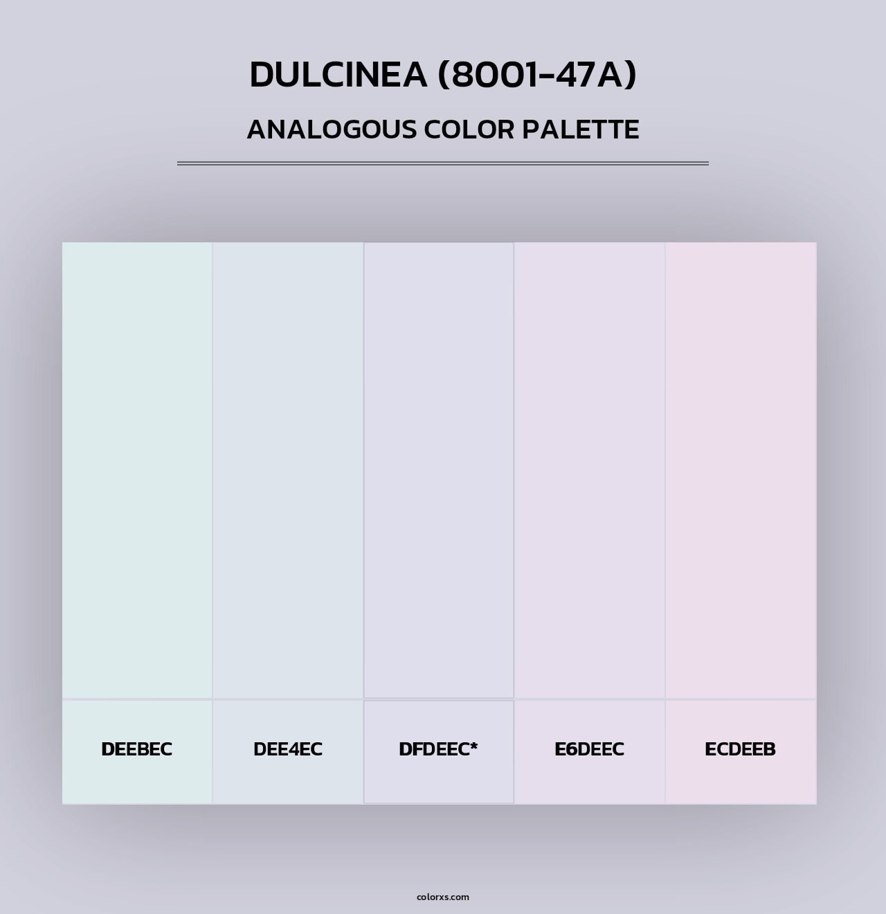 Dulcinea (8001-47A) - Analogous Color Palette