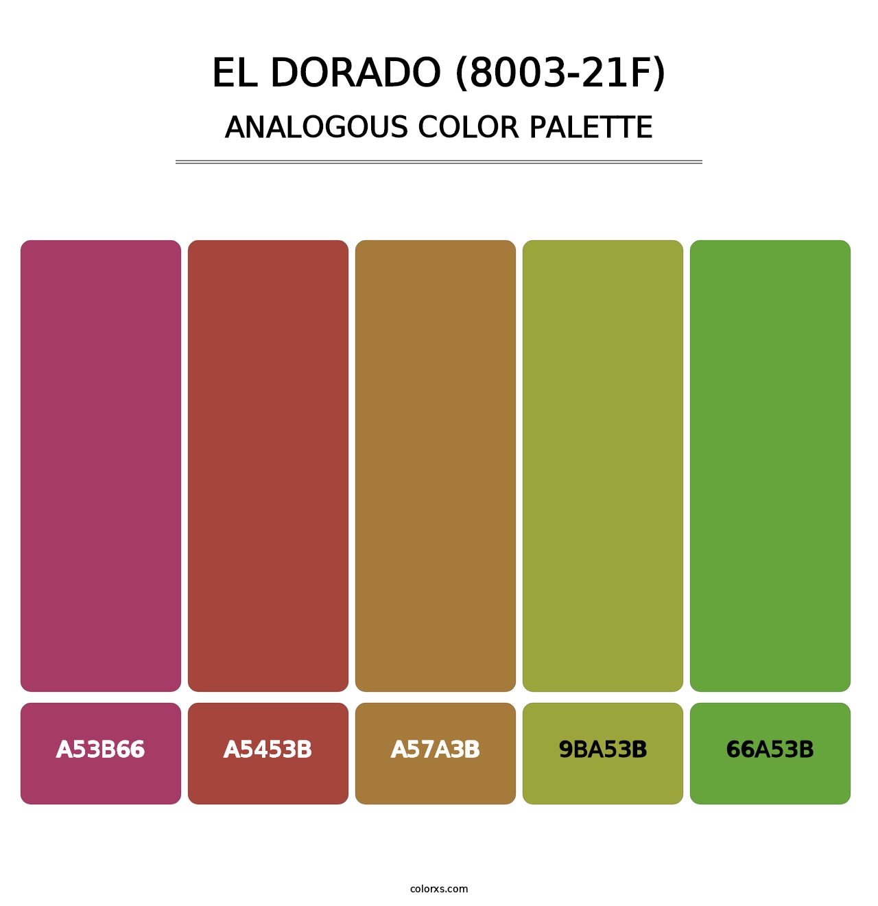 El Dorado (8003-21F) - Analogous Color Palette