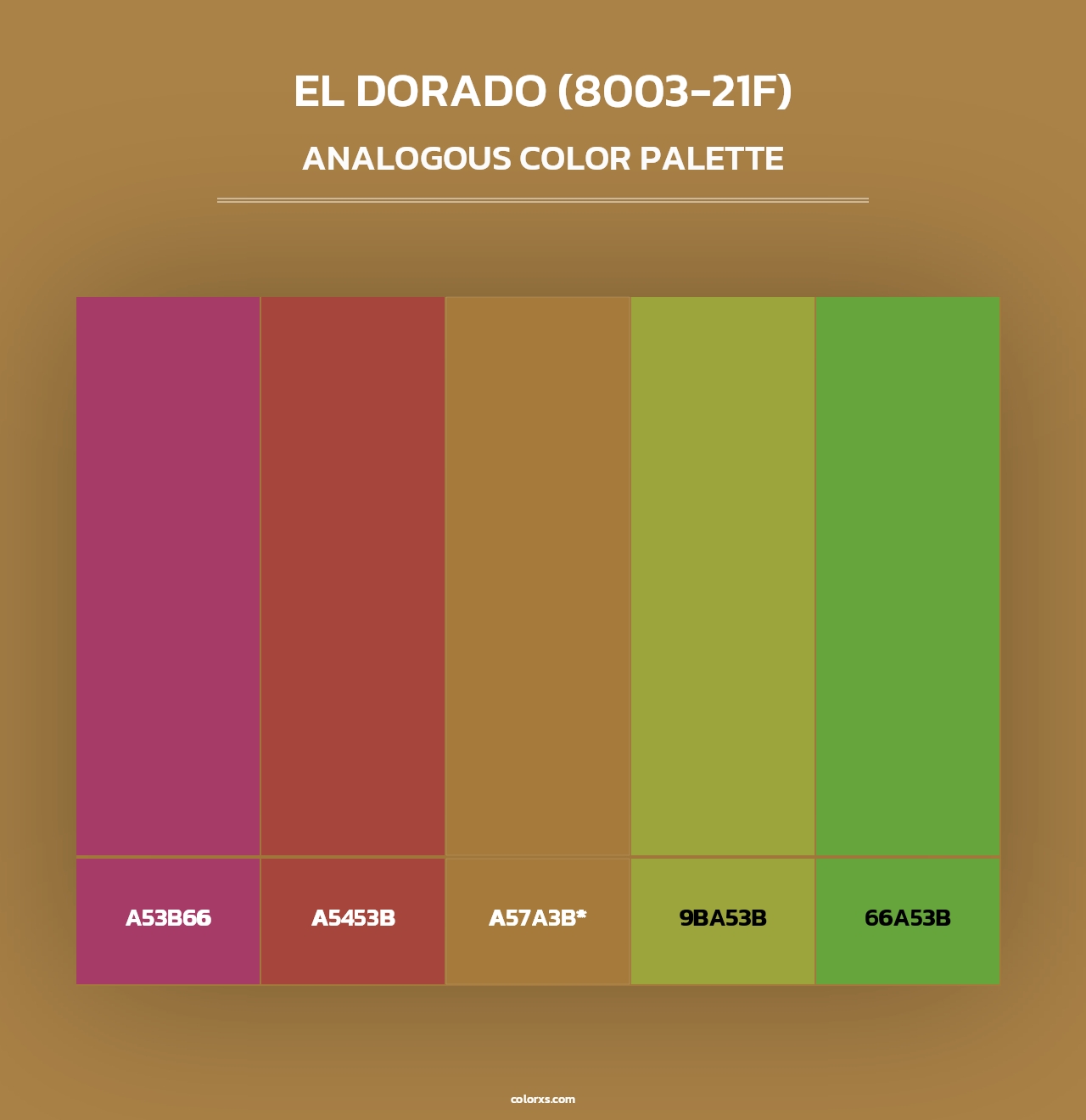 El Dorado (8003-21F) - Analogous Color Palette