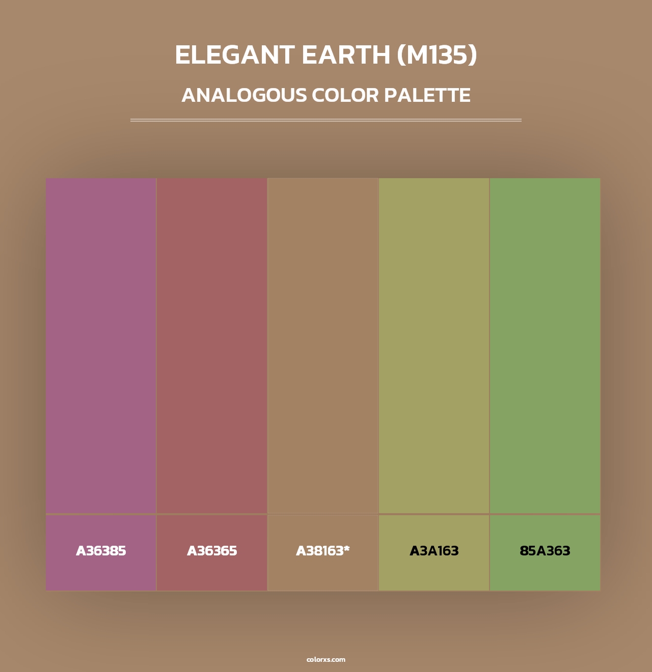 Elegant Earth (M135) - Analogous Color Palette