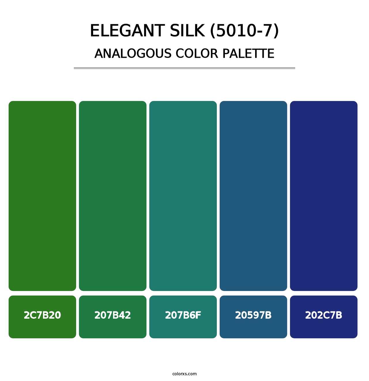 Elegant Silk (5010-7) - Analogous Color Palette