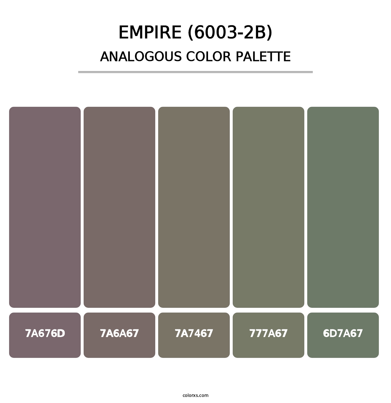 Empire (6003-2B) - Analogous Color Palette