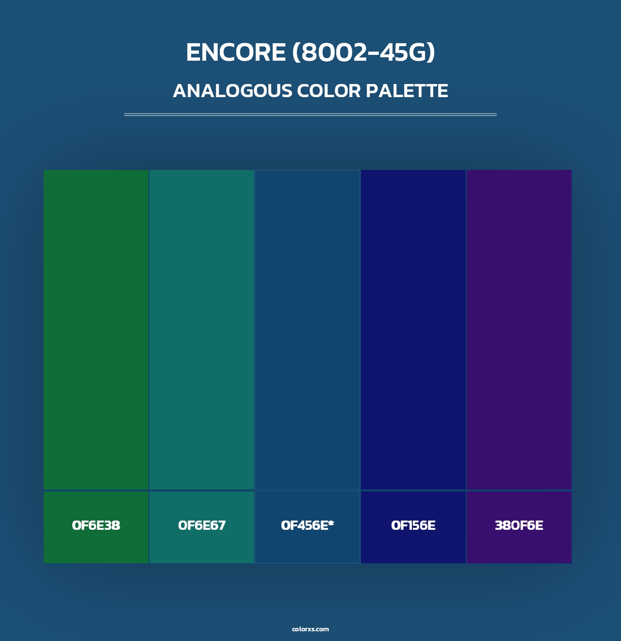 Encore (8002-45G) - Analogous Color Palette