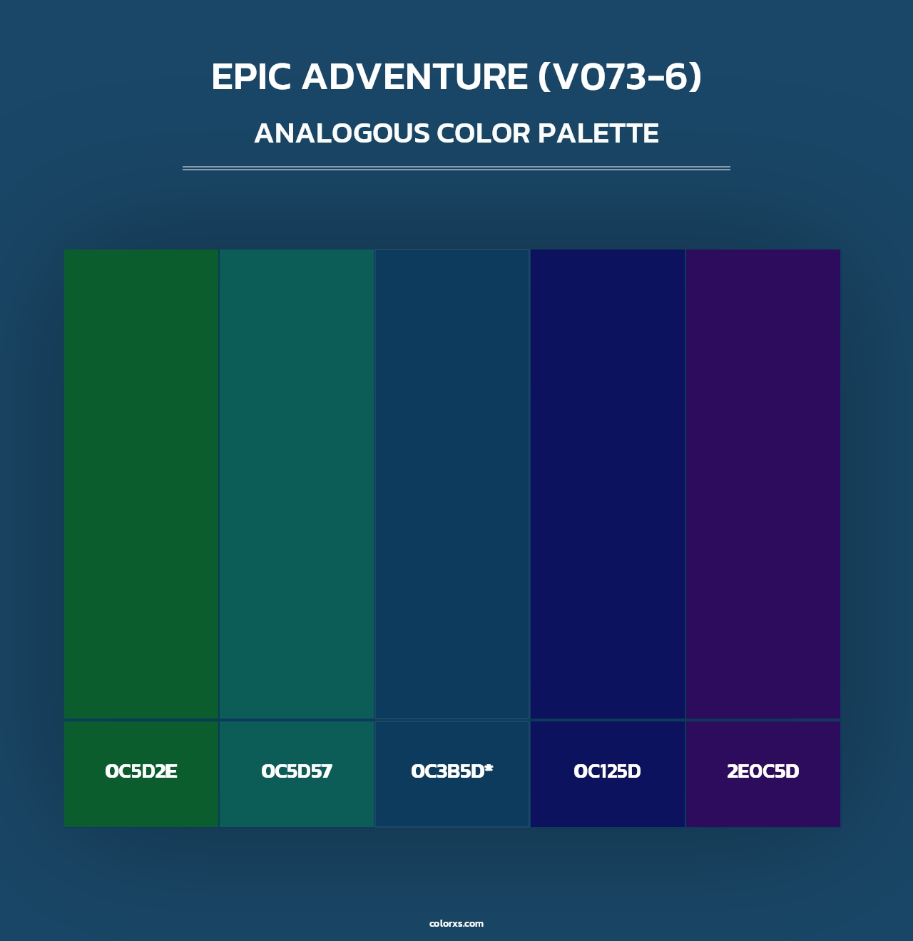 Epic Adventure (V073-6) - Analogous Color Palette