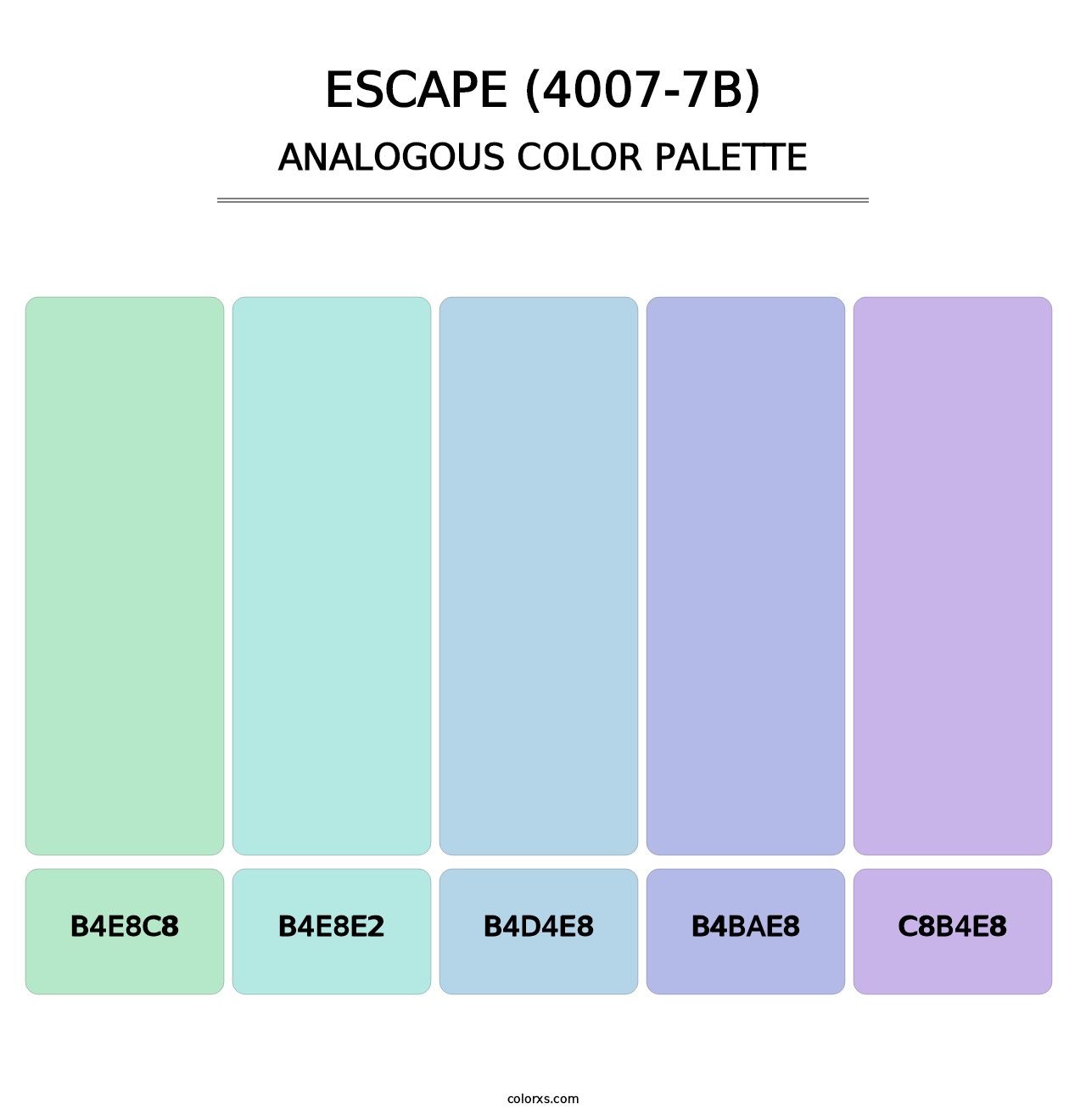 Escape (4007-7B) - Analogous Color Palette