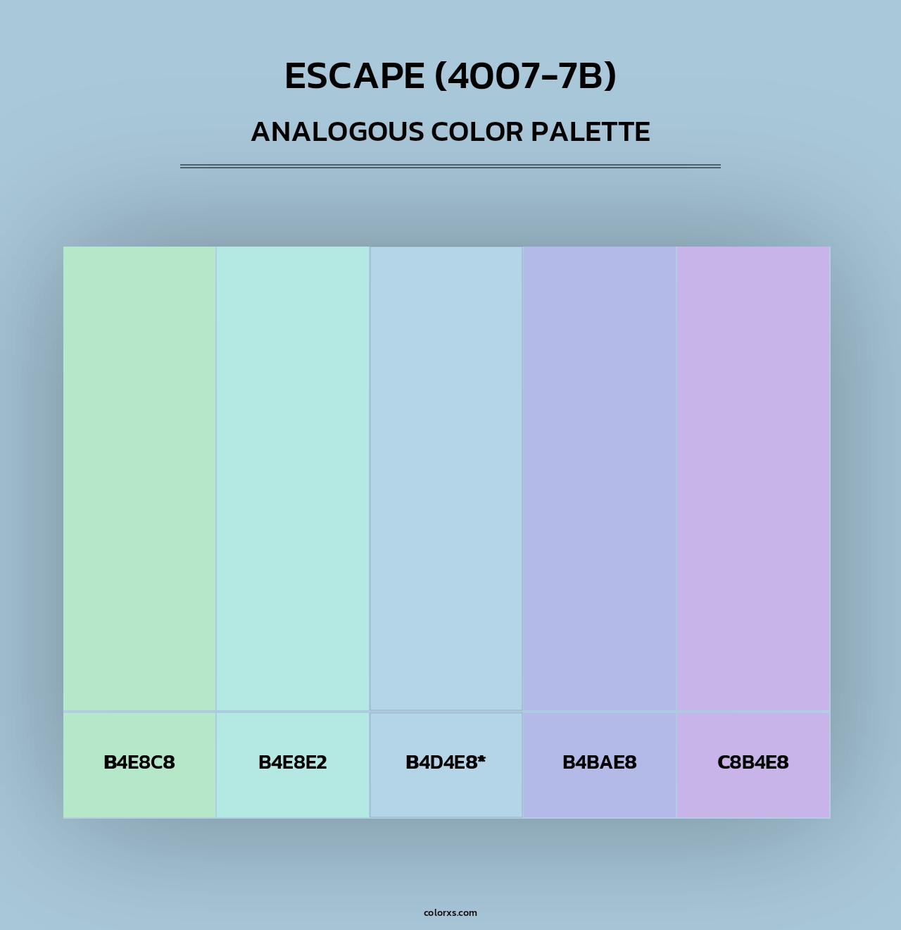 Escape (4007-7B) - Analogous Color Palette
