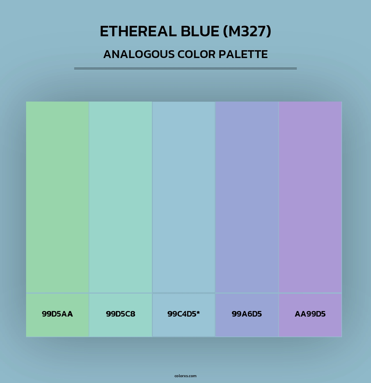 Ethereal Blue (M327) - Analogous Color Palette