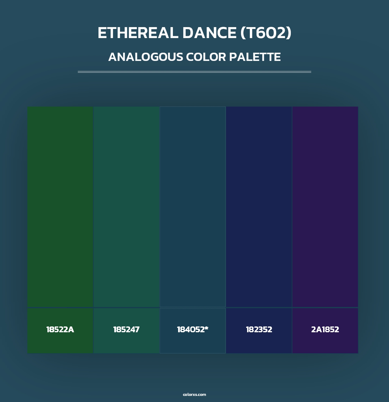 Ethereal Dance (T602) - Analogous Color Palette