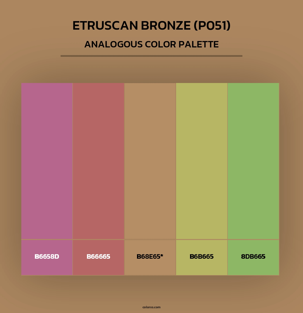 Etruscan Bronze (P051) - Analogous Color Palette