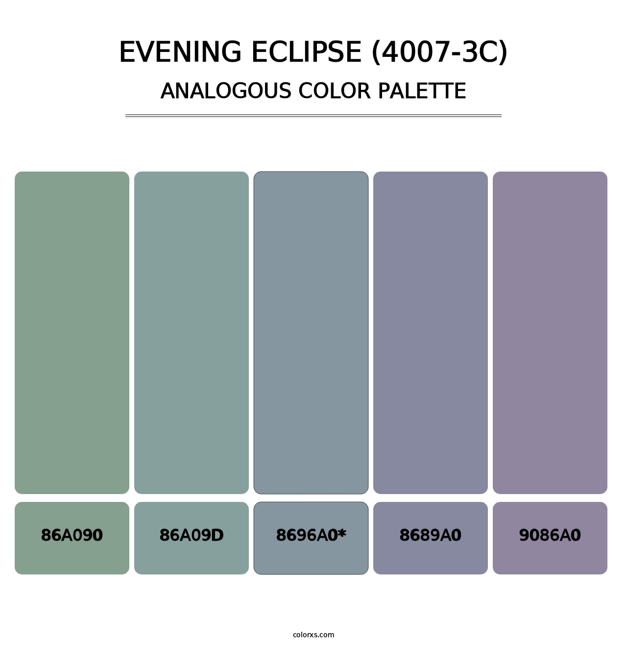Evening Eclipse (4007-3C) - Analogous Color Palette