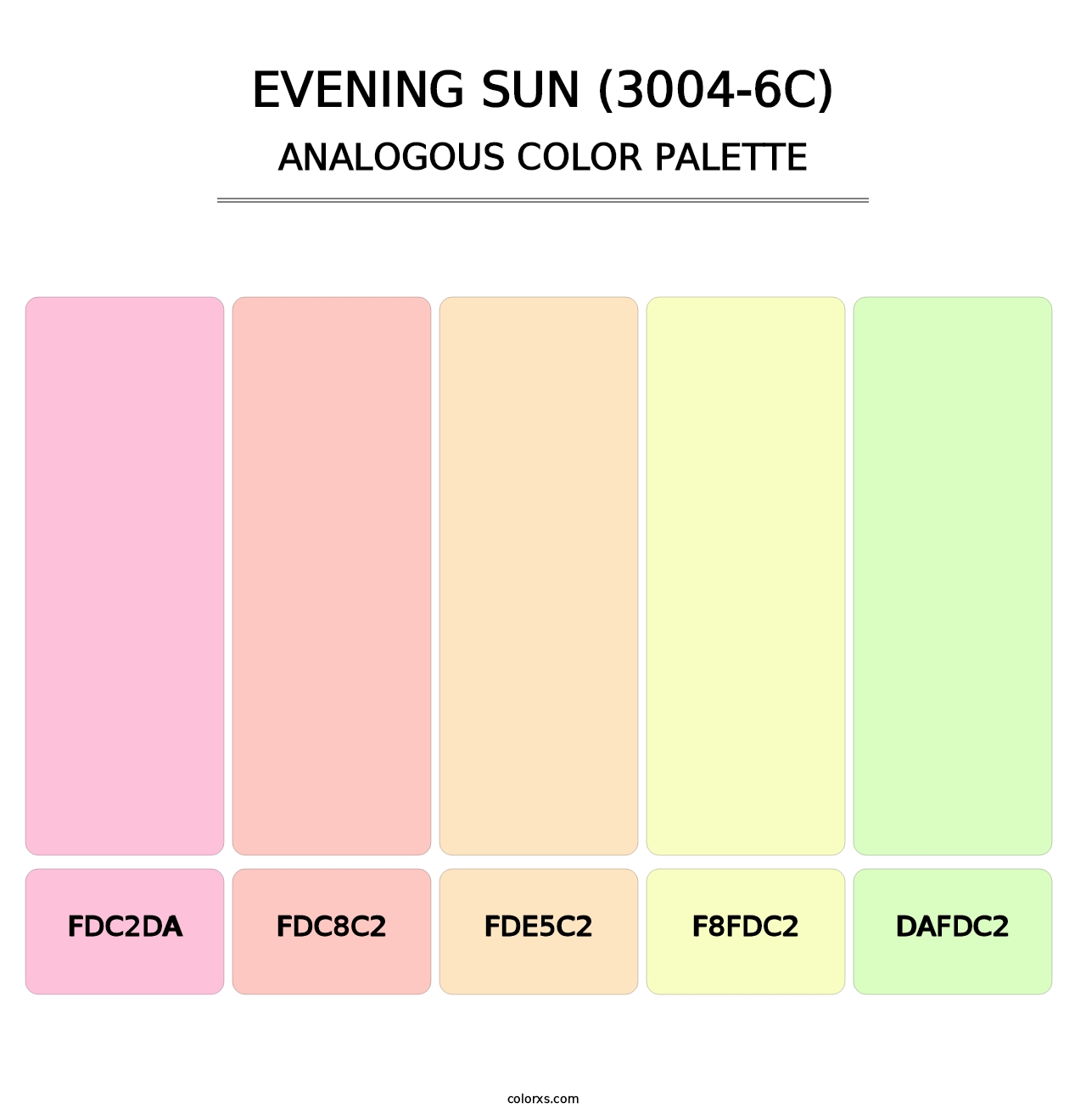 Evening Sun (3004-6C) - Analogous Color Palette