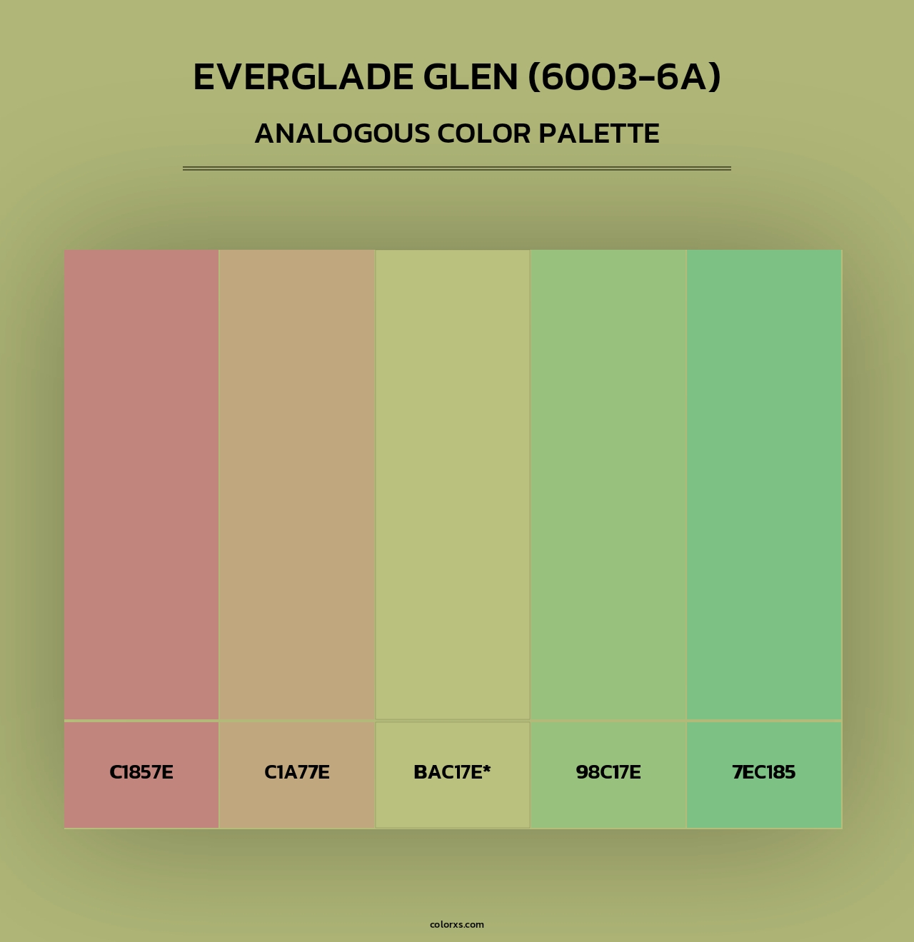 Everglade Glen (6003-6A) - Analogous Color Palette