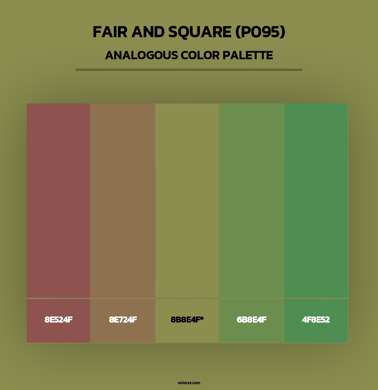 Fair and Square (P095) - Analogous Color Palette