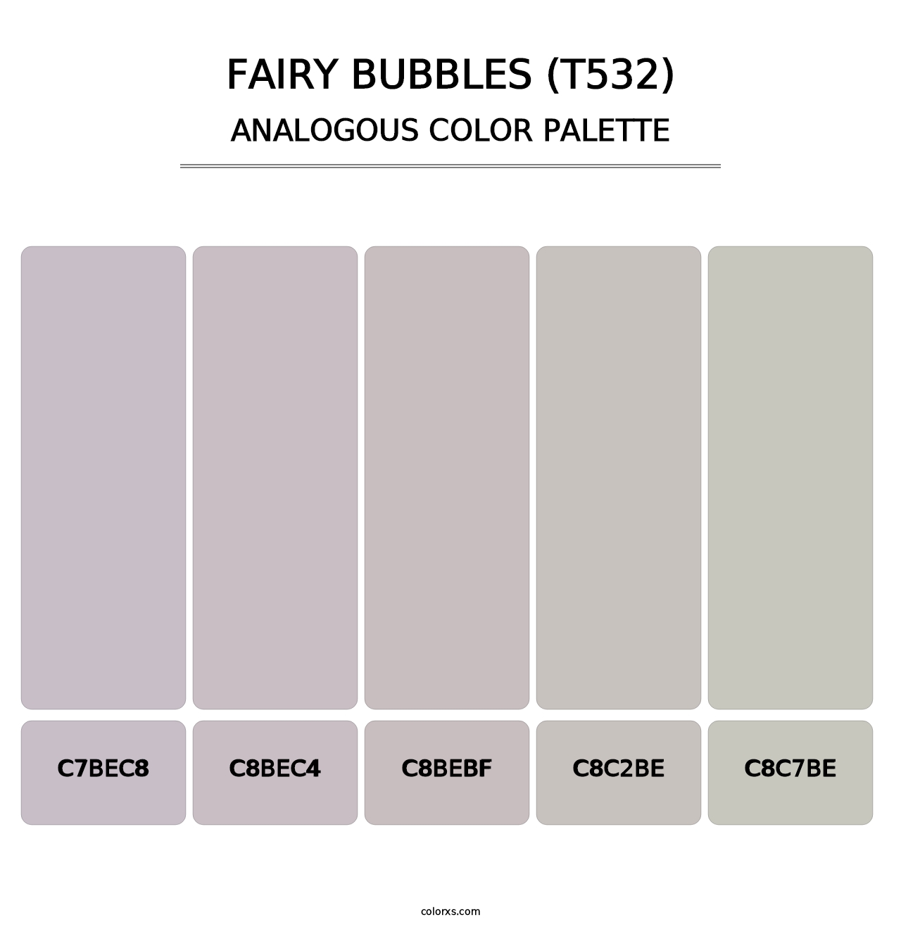 Fairy Bubbles (T532) - Analogous Color Palette