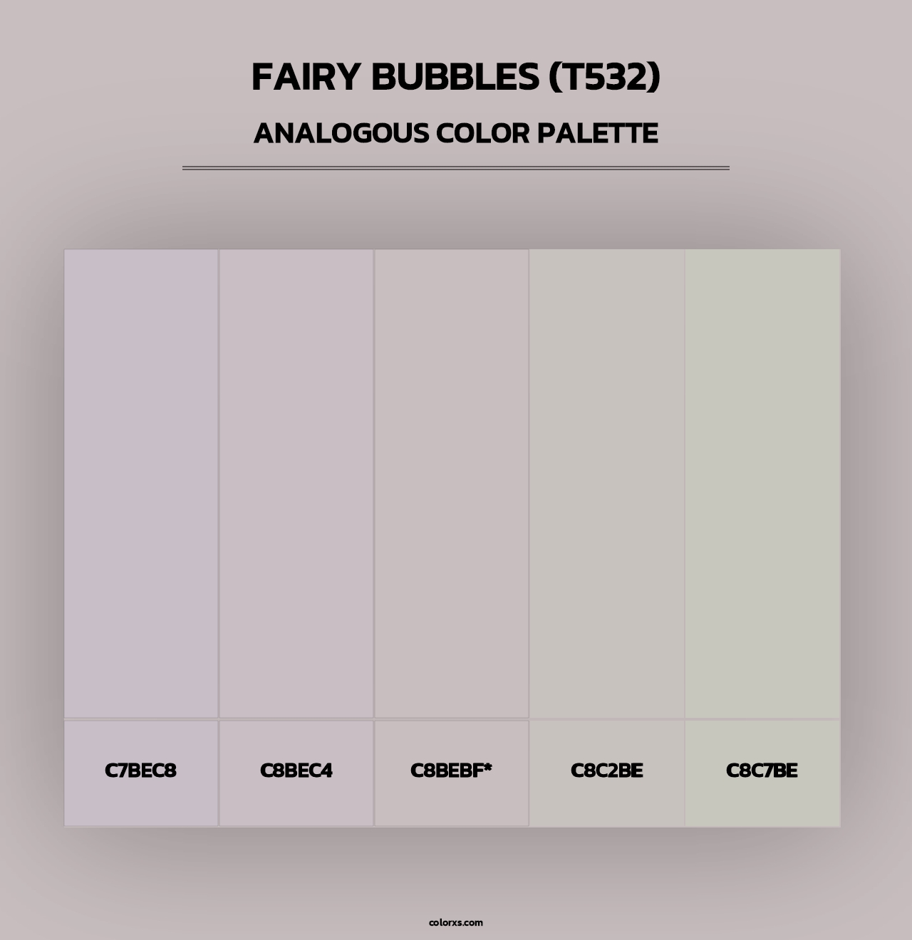 Fairy Bubbles (T532) - Analogous Color Palette