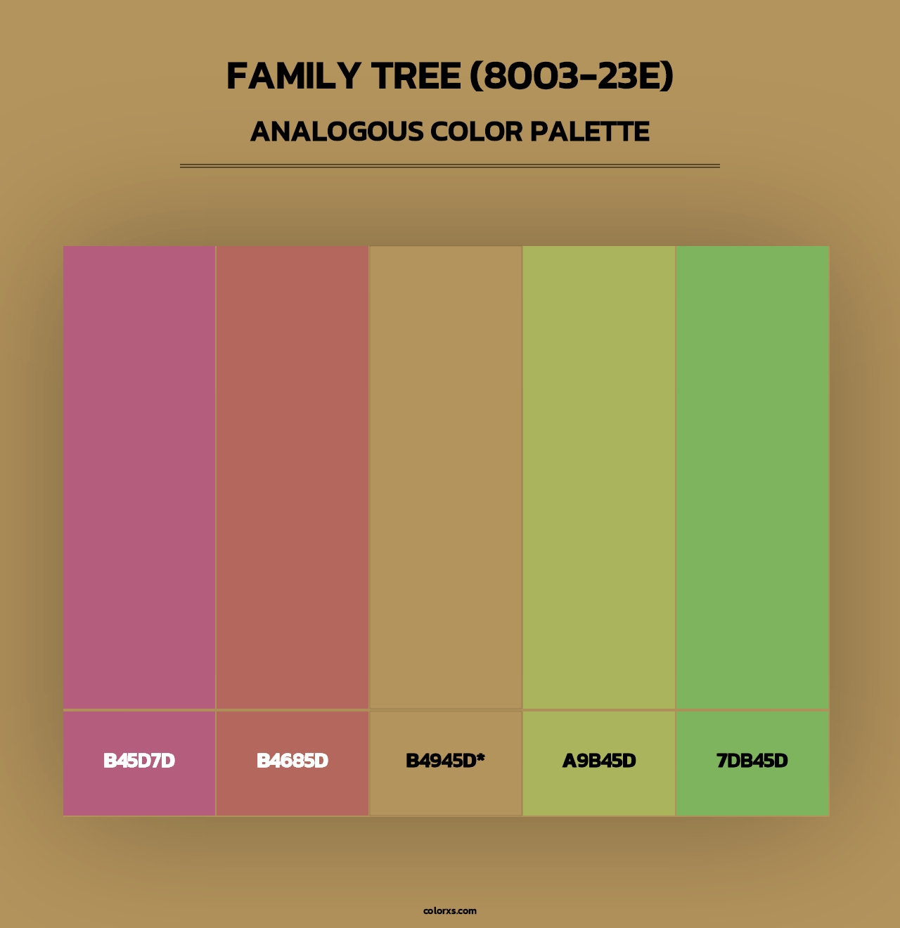 Family Tree (8003-23E) - Analogous Color Palette