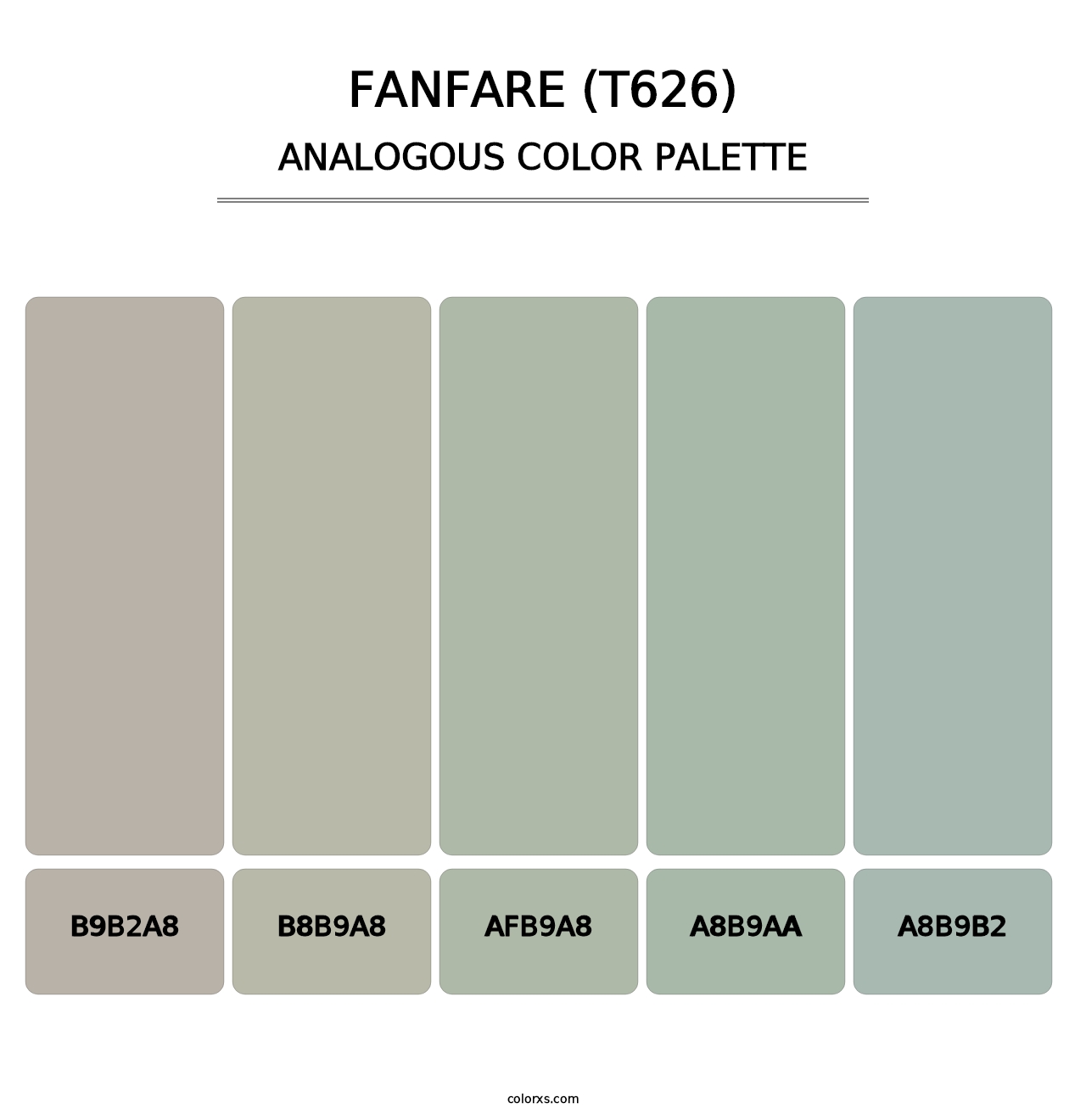 Fanfare (T626) - Analogous Color Palette