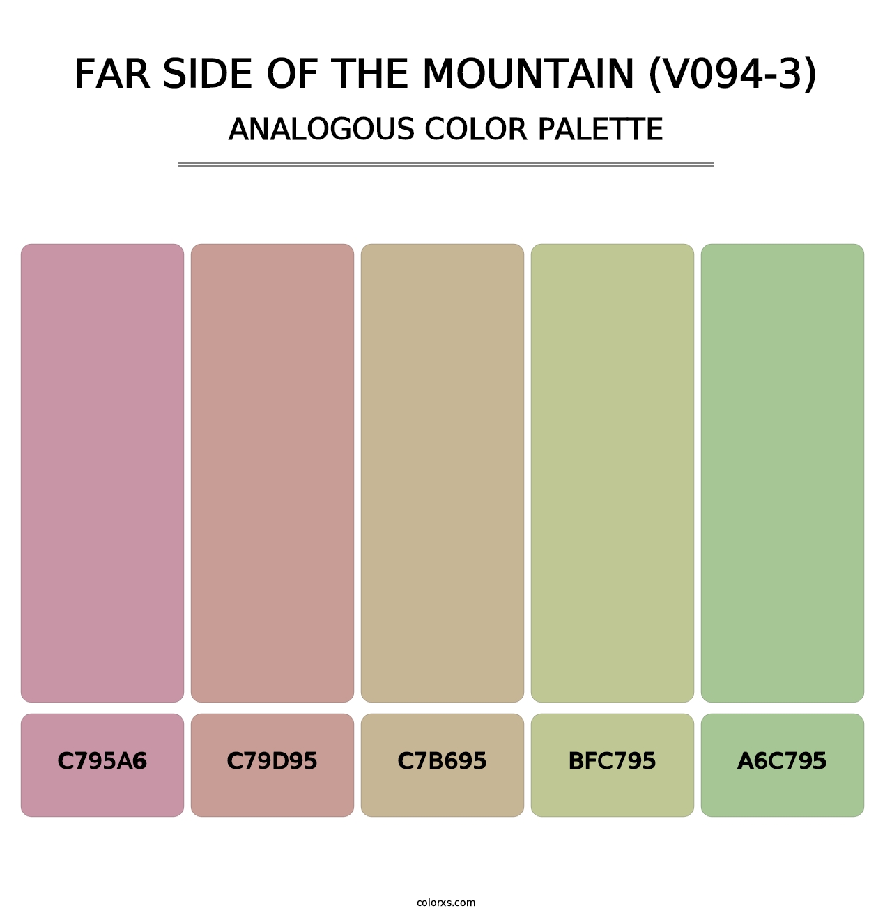 Far Side of the Mountain (V094-3) - Analogous Color Palette