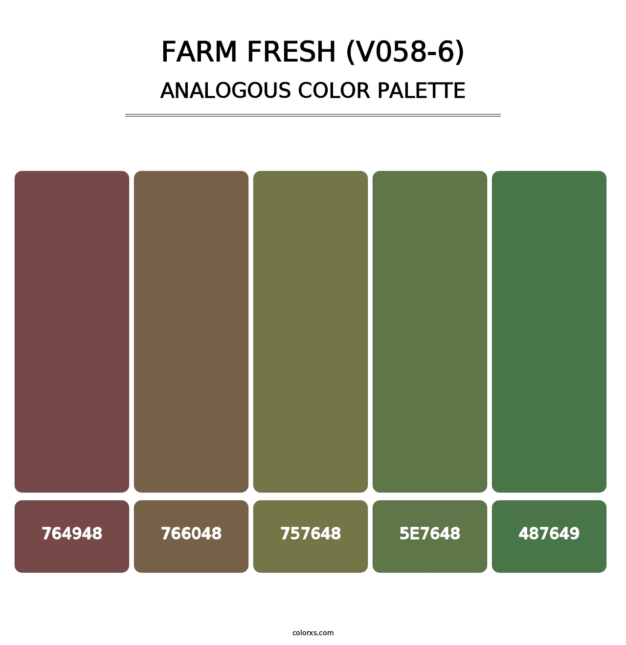Farm Fresh (V058-6) - Analogous Color Palette