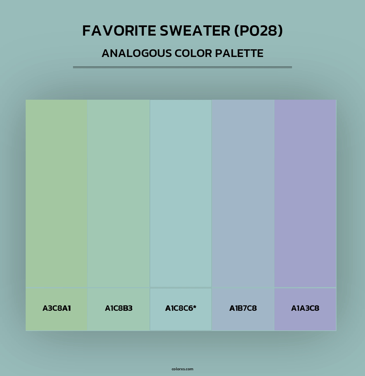 Favorite Sweater (P028) - Analogous Color Palette