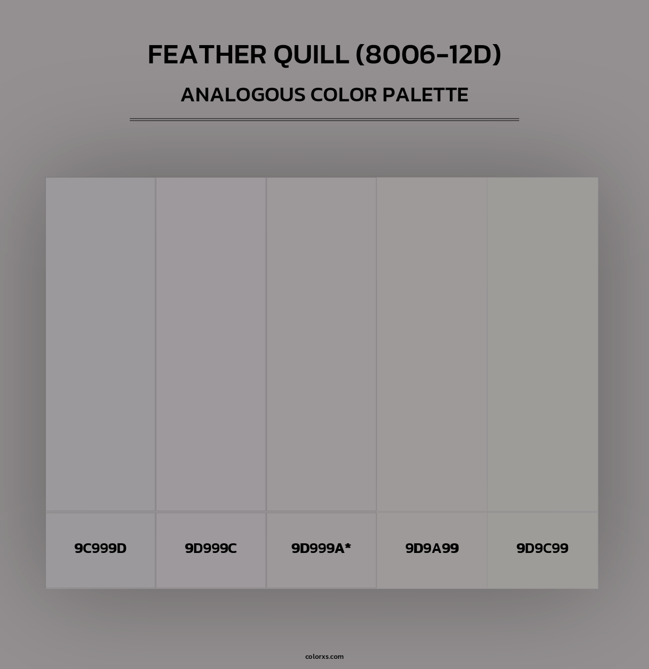Feather Quill (8006-12D) - Analogous Color Palette