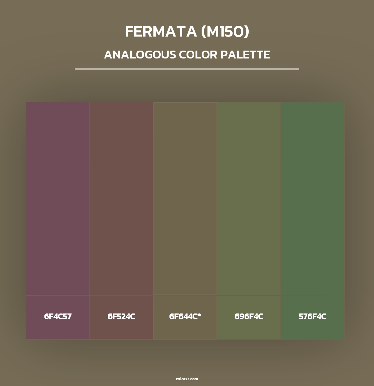 Fermata (M150) - Analogous Color Palette