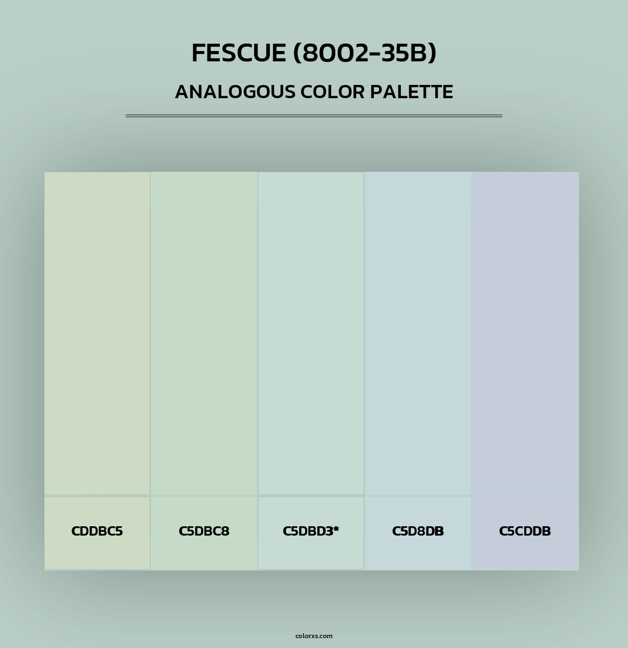 Fescue (8002-35B) - Analogous Color Palette