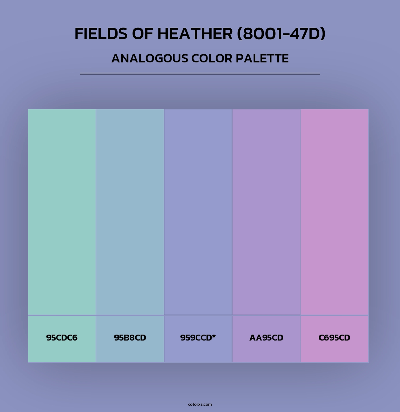 Fields of Heather (8001-47D) - Analogous Color Palette