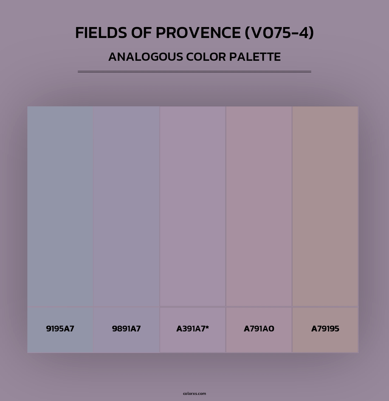 Fields of Provence (V075-4) - Analogous Color Palette